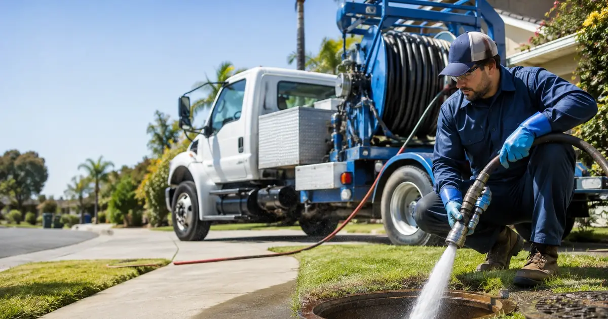 Hydro jet sewer cleaning Visalia