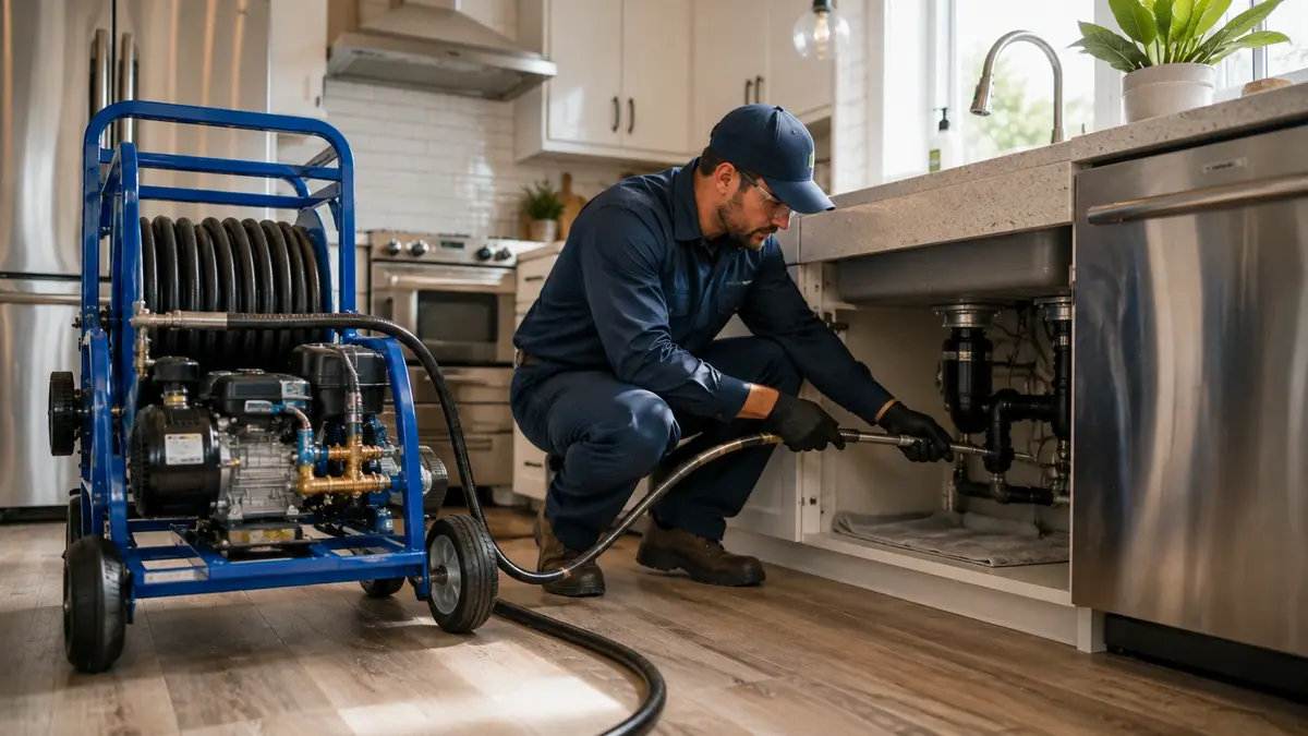 Kitchen Drain Hydro Jetting in Visalia